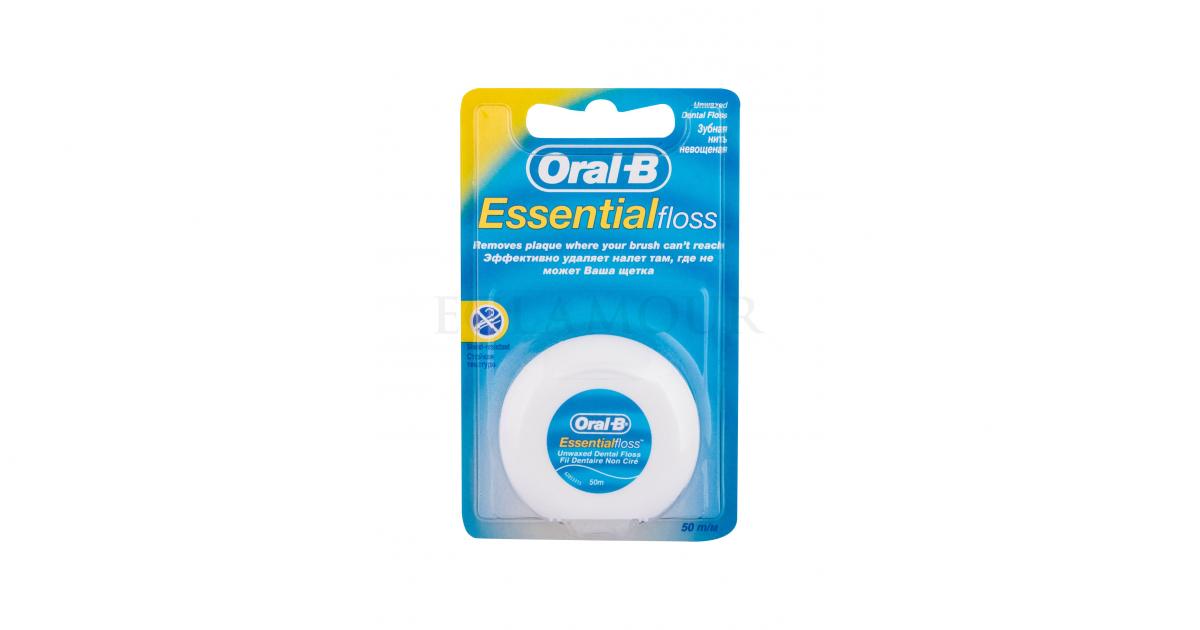 Oral B Essential Floss Unwaxed Nitka Dentystyczna Szt Perfumeria