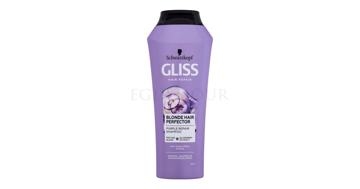 Schwarzkopf Gliss Blonde Hair Perfector Purple Repair Shampoo Szampony