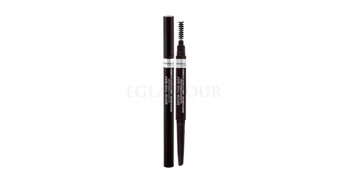 Rimmel London Brow This Way Fill And Sculpt Kredka Do Brwi Dla Kobiet 025 G Odcień 003 Dark Brown