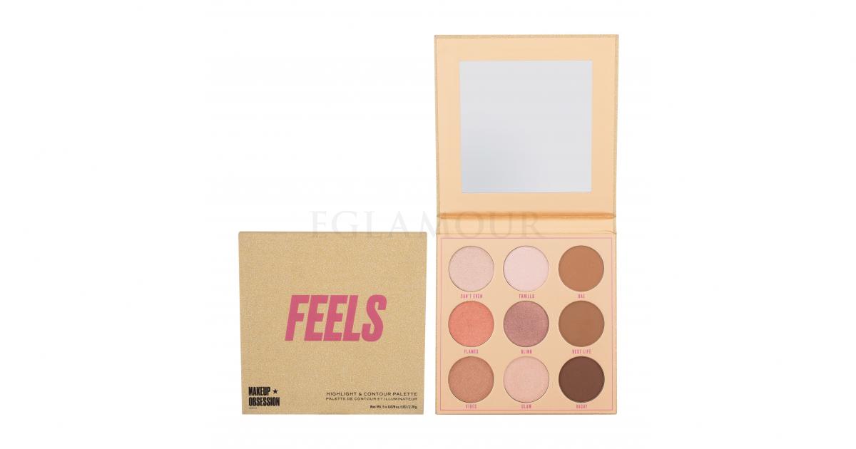 Makeup Obsession Feels Highlight And Contour Palette Paletka Do Konturowania Dla Kobiet 198 G 8932