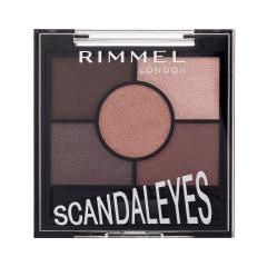 Rimmel London Scandaleyes 5 Pan Eyeshadow Palette Cienie do powiek dla kobiet