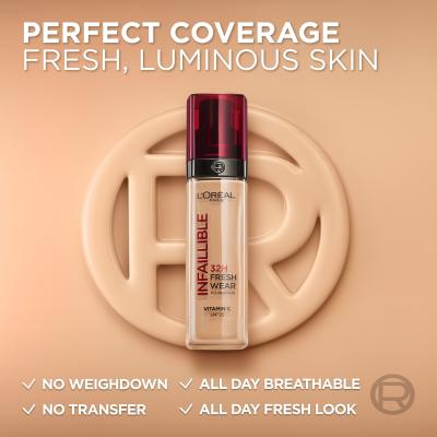 L&#039;Oréal Paris Infaillible 32H Fresh Wear SPF25 Podkład dla kobiet 30 ml Odcień 220