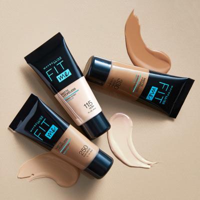 Maybelline Fit Me! Matte + Poreless Podkład dla kobiet 30 ml Odcień 110 Porcelain