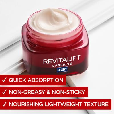 L&#039;Oréal Paris Revitalift Laser X3 Night Cream Krem na noc dla kobiet 50 ml