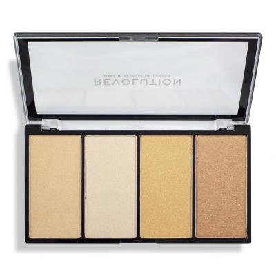 Makeup Revolution London Re-loaded Palette Rozświetlacz dla kobiet 20 g Odcień Lustre Lights Warm