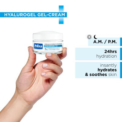 Mixa Hyalurogel Krem do twarzy na dzień dla kobiet 50 ml