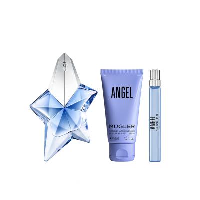 Mugler Angel Zestaw Edp 50 ml + Edp 10 ml + Mleczko do ciała  50 ml Do napełnienia