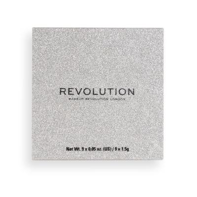 Makeup Revolution London Pressed Glitter Cienie do powiek dla kobiet 13,5 g Odcień Illusion