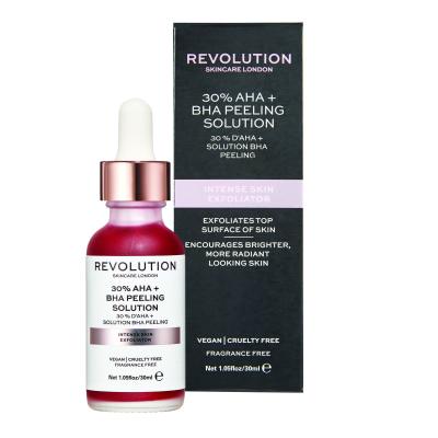 Revolution Skincare Skincare 30% AHA + BHA Peeling Solution Peeling dla kobiet 30 ml