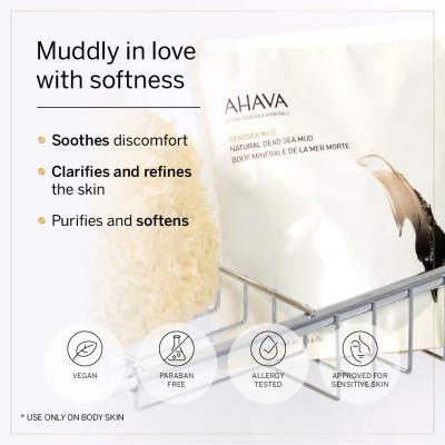 AHAVA Deadsea Mud Dermud Nourishing Body Cream Peeling do ciała dla kobiet 400 g