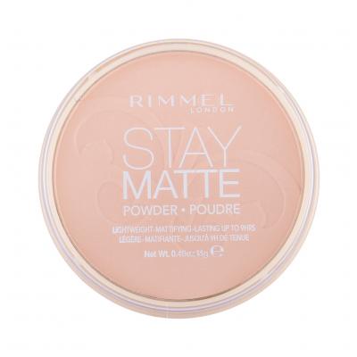 Rimmel London Stay Matte Puder dla kobiet 14 g Odcień 009 Amber