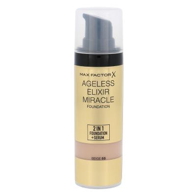 Max Factor Ageless Elixir 2in1 Foundation + Serum SPF15 Podkład dla kobiet 30 ml Odcień 55 Beige