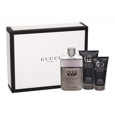 Gucci Guilty Zestaw Edt 90ml + 75ml After shave balm + 50ml Shower gel