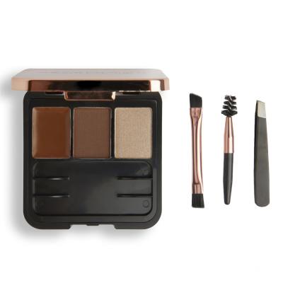 Makeup Revolution London Brow Sculpt Kit Zestawy i palety do brwi dla kobiet 2,2 g Odcień Brown