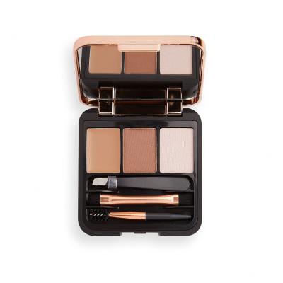 Makeup Revolution London Brow Sculpt Kit Zestawy i palety do brwi dla kobiet 2,2 g Odcień Brown