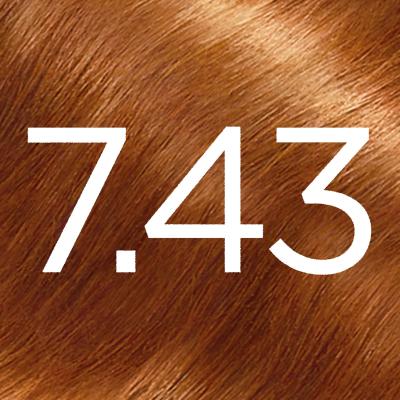 L&#039;Oréal Paris Excellence Creme Triple Protection Farba do włosów dla kobiet 48 ml Odstín 7,43 Dark Copper Gold Blonde