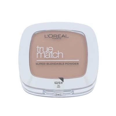 L'Oréal Paris True Match Puder dla kobiet 9 g Odcień D6-W6 Honey