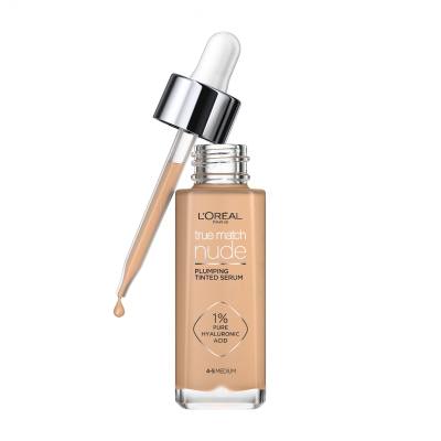 L&#039;Oréal Paris True Match Nude Plumping Tinted Serum Podkład dla kobiet 30 ml Odcień 4-5 Medium