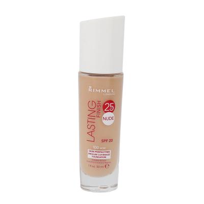 Rimmel London Lasting Finish 25h Nude Foundation 25hr Nude SPF20 Podkład dla kobiet 30 ml Odcień 100 Ivory