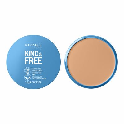 Rimmel London Kind &amp; Free Healthy Look Pressed Powder Puder dla kobiet 10 g Odcień 020 Light