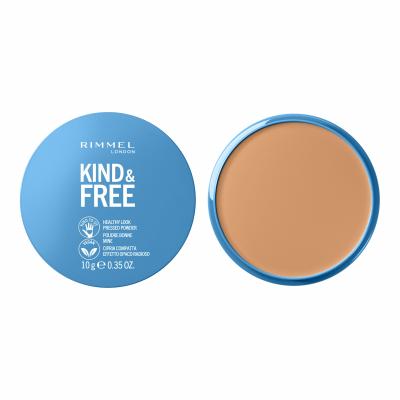 Rimmel London Kind &amp; Free Healthy Look Pressed Powder Puder dla kobiet 10 g Odcień 030 Medium