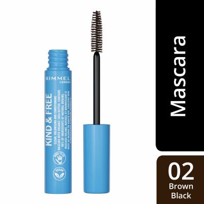 Rimmel London Kind &amp; Free Tusz do rzęs dla kobiet 7 ml Odcień 002 Brown Black