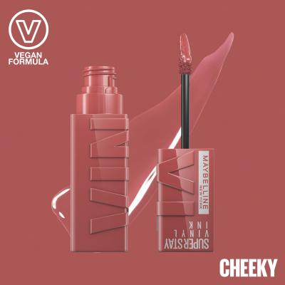 Maybelline Superstay Vinyl Ink Liquid Pomadka dla kobiet 4,2 ml Odcień 35 Cheeky