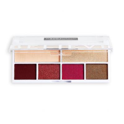 Revolution Relove Colour Play Shadow Palette Cienie do powiek dla kobiet 5,2 g Odcień Believe