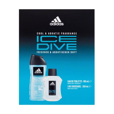 Adidas Ice Dive Zestaw Edt 100ml + 250ml Żel pod prysznic