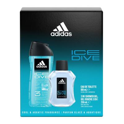 Adidas Ice Dive Zestaw Edt 100ml + 250ml Żel pod prysznic