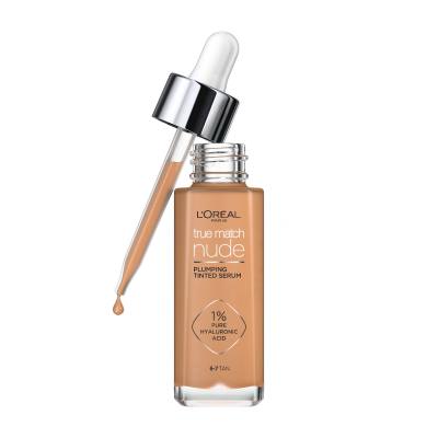 L&#039;Oréal Paris True Match Nude Plumping Tinted Serum Podkład dla kobiet 30 ml Odcień 6-7 Tan