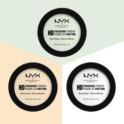 NYX Professional Makeup High Definition Finishing Powder Puder dla kobiet 8 g Odcień 02 Banana