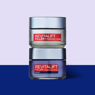 L&#039;Oréal Paris Revitalift Filler HA Duo Set Zestaw Krem do twarzy na dzień 50 ml + krem do twarzy na noc 50 ml