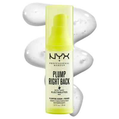 NYX Professional Makeup Plump Right Back Plumping Serum + Primer Baza pod makijaż dla kobiet 30 ml