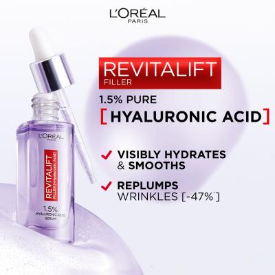 L&#039;Oréal Paris Revitalift Filler HA 1,5% Serum do twarzy dla kobiet 30 ml