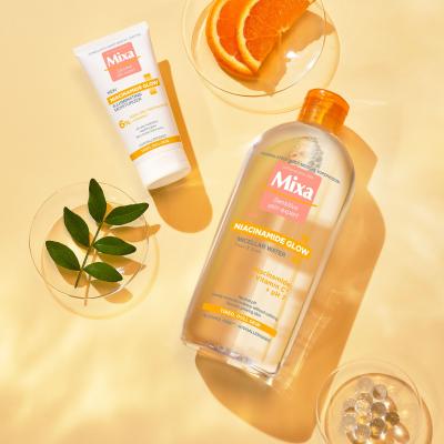 Mixa Niacinamide Glow Micellar Water Płyn micelarny dla kobiet 400 ml