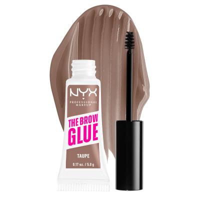 NYX Professional Makeup The Brow Glue Instant Brow Styler Żel i pomada do brwi dla kobiet 5 g Odcień 02 Taupe