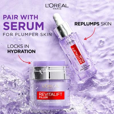 L&#039;Oréal Paris Revitalift Filler HA Plumping Water-Cream Krem do twarzy na dzień dla kobiet 50 ml