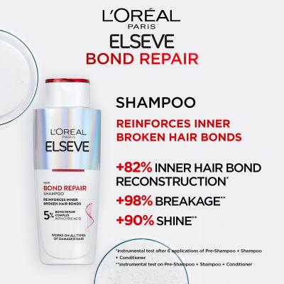 L&#039;Oréal Paris Elseve Bond Repair Shampoo Szampon do włosów dla kobiet 200 ml