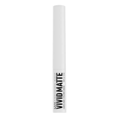 NYX Professional Makeup Vivid Matte Eyeliner dla kobiet 2 ml Odcień 02 White