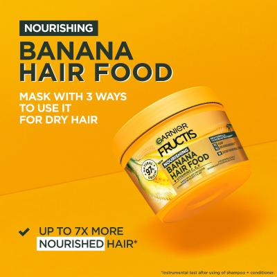 Garnier Fructis Hair Food Banana Nourishing Mask Maska do włosów dla kobiet 400 ml