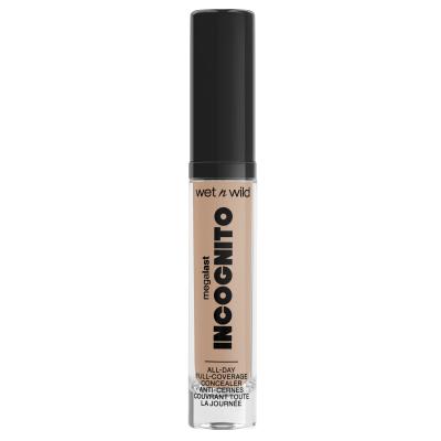 Wet n Wild MegaLast Incognito All-Day Full Coverage Concealer Korektor dla kobiet 5,5 ml Odcień Light Honey