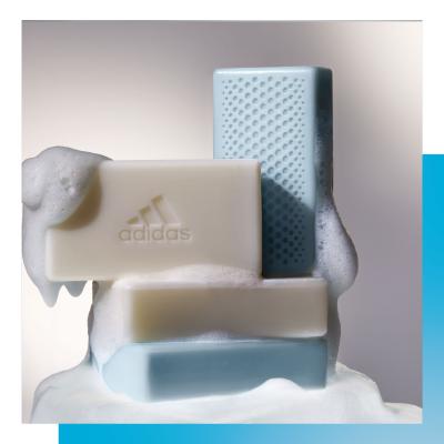 Adidas Deep Care Shower Bar Mydło w kostce dla kobiet 100 g