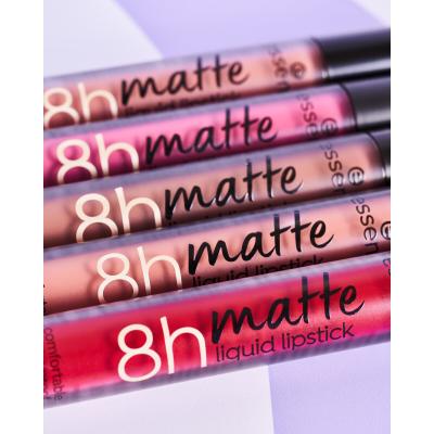 Essence 8h Matte Liquid Lipstick Pomadka dla kobiet 2,5 ml Odcień 07 Classic Red