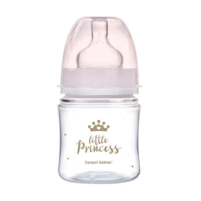 Canpol babies Royal Baby Easy Start Anti-Colic Bottle Little Princess 0m+ Butelki dla niemowląt dla dzieci 120 ml