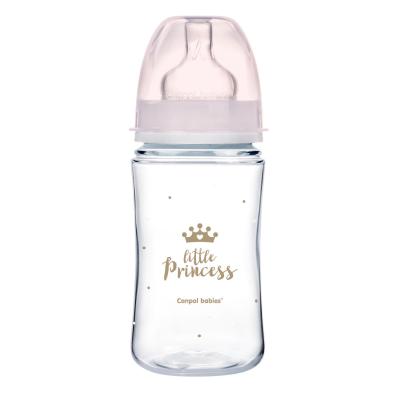 Canpol babies Royal Baby Easy Start Anti-Colic Bottle Little Princess 3m+ Butelki dla niemowląt dla dzieci 240 ml