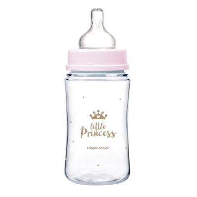 Canpol babies Royal Baby Easy Start Anti-Colic Bottle Little Princess 3m+ Butelki dla niemowląt dla dzieci 240 ml