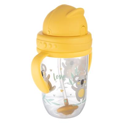 Canpol babies Exotic Animals Non-Spill Expert Cup With Weighted Straw Yellow Kubek dla dzieci 270 ml