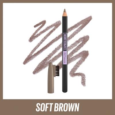 Maybelline Express Brow Shaping Pencil Kredka do brwi dla kobiet 4,3 g Odcień 03 Soft Brown