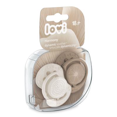 LOVI Harmony Dynamic Soother Girl 18m+ Smoczek dla dzieci 2 szt